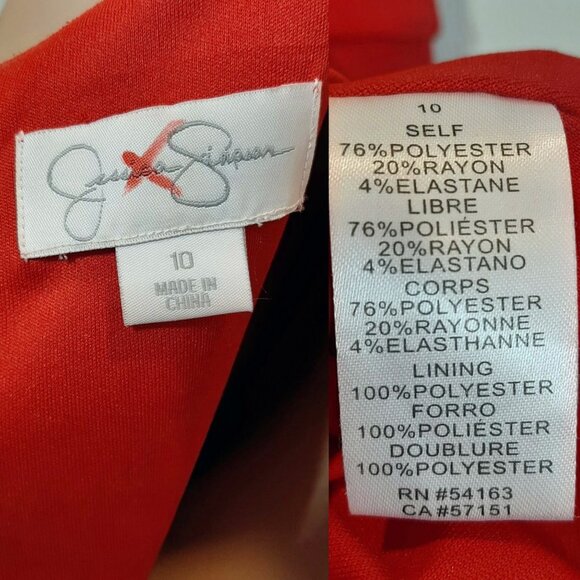 JESSICA SIMPSON Fit & Flare Color Block Cut Out Dress - Picture 12 of 12